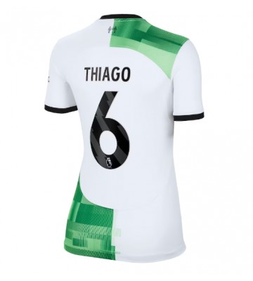 Liverpool Thiago Alcantara #6 Segunda Equipación Mujer 2023-24 Manga Corta